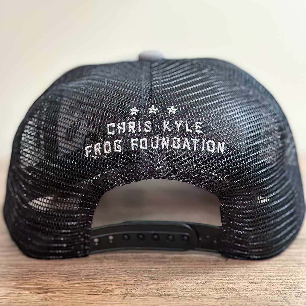 Grey/Black Bone Frog Hat