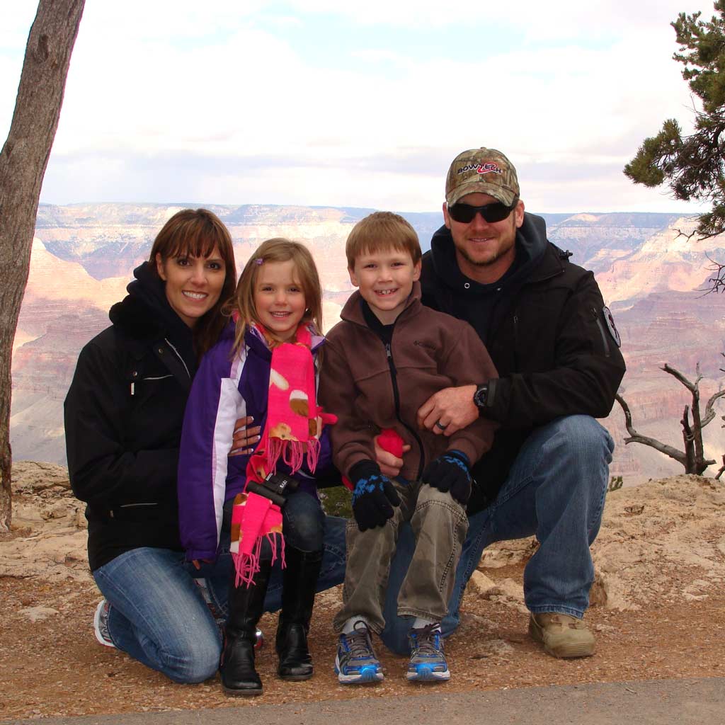 Taya and Chris Kyle Family in the Grand Canyon
