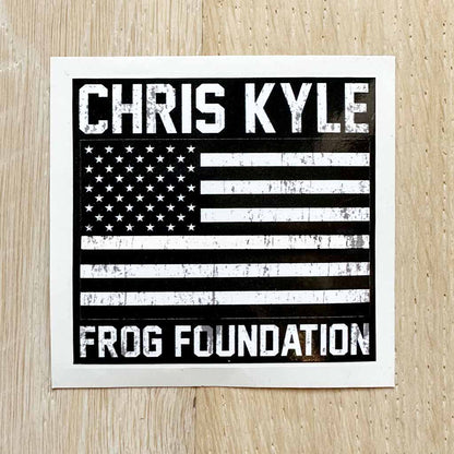 Black American flag Chris Kyle Foundation Sticker